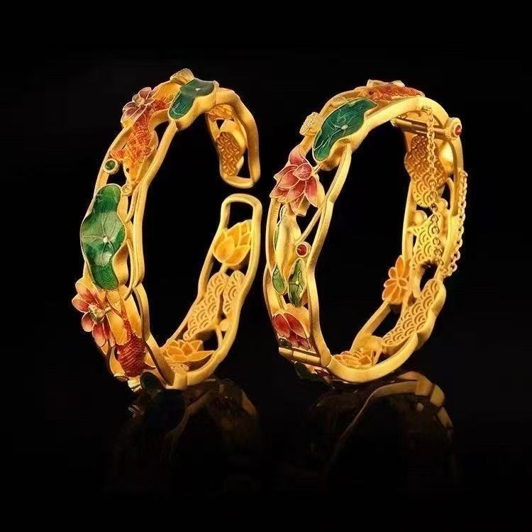 Lotus Moon Bangle – A Poem at Your Wrist