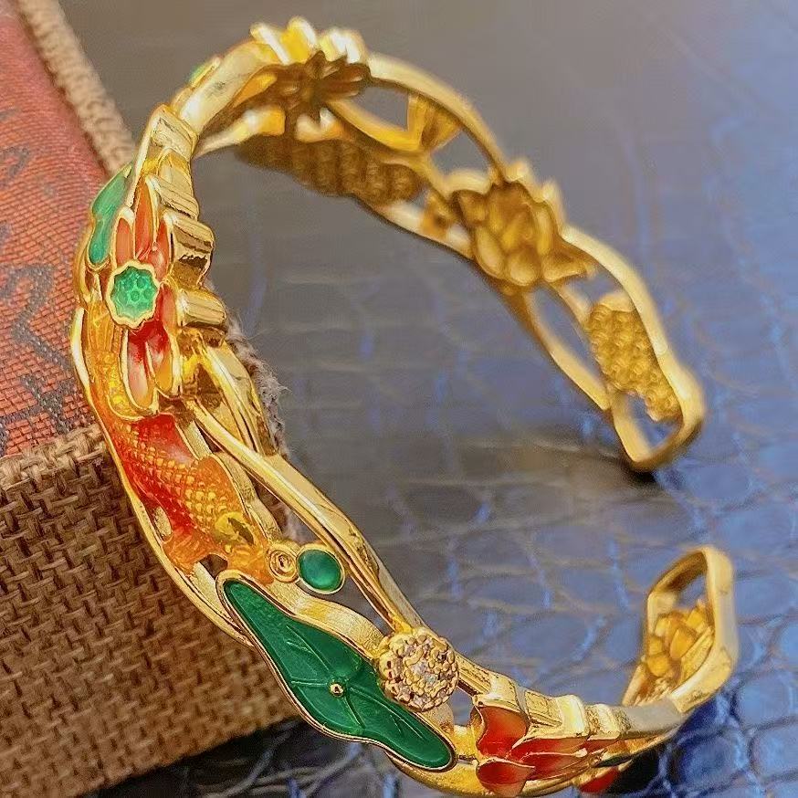 Lotus Moon Bangle – A Poem at Your Wrist
