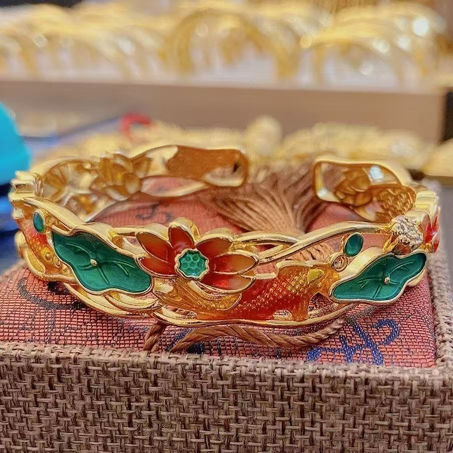 Lotus Moon Bangle – A Poem at Your Wrist
