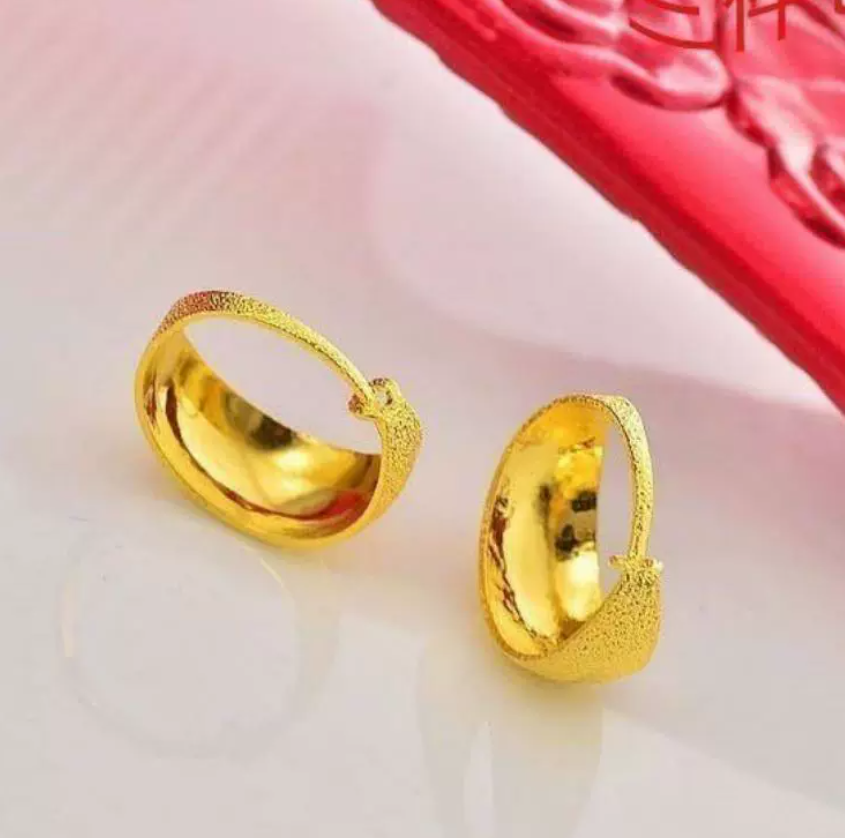 Sand Gold Baby's Breath Earrings