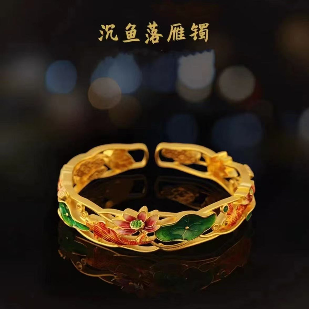 Lotus Moon Bangle – A Poem at Your Wrist